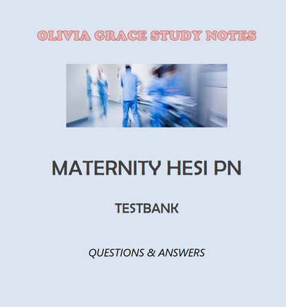 Discover HESI Maternity PN: Practice Questions & Exam Prep Essentials by OLIVIA GRACE STUDY NOTES, the ultimate study material for exam success. Get your guide today and ace your exams.