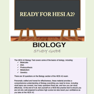 HESI A2 Biology Study Guide: Practice Questions & Key Insights