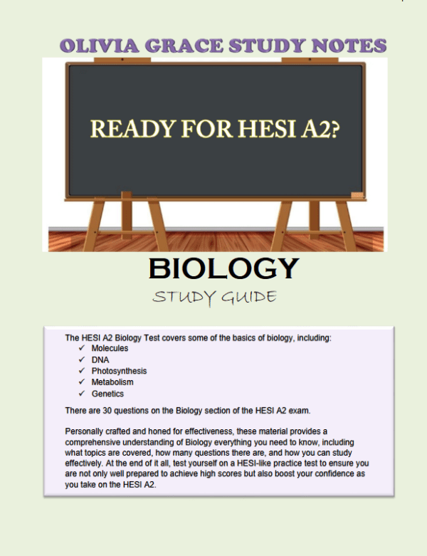 HESI A2 Biology Study Guide: Practice Questions & Key Insights