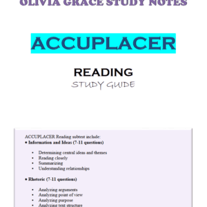 ACCUPLACER Reading Study Guide: Master Reading Comprehension & Analysis