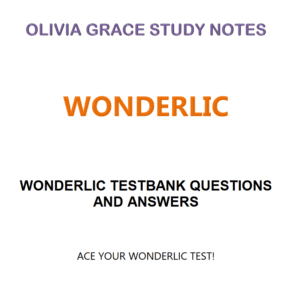 WONDERLIC Test bank: Practice Questions & Detailed Review