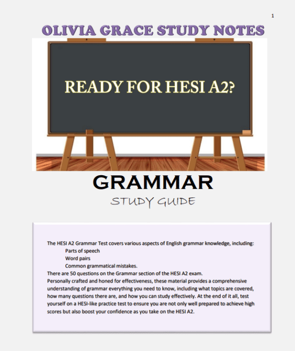 HESI A2 Grammar Study Guide: Practice Questions & Pro Tips