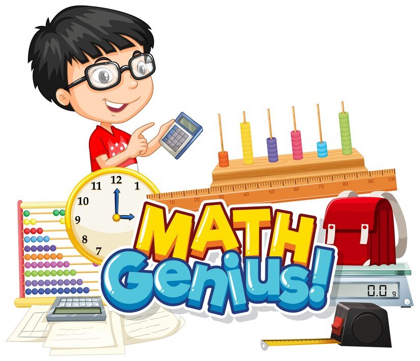 font-design-word-math-genius-cute-boy-school-item_1308-42244 HESI A2 Math Tips: 21 Strategies to Solve Questions Faster and Improve Your Score